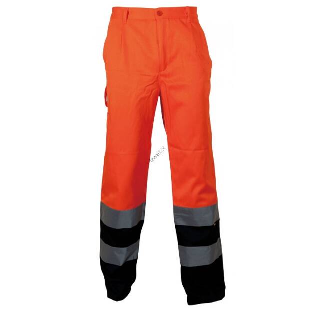 Spodnie robocze ostrzegawcze o intensywnej widzialności, w kontrastowych kolorach VIZWELL VWTC07BON/XXL