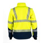Kurtka Softshell Rip-stop ostrzegawcza z odpinanymi rękawami VIZWELL VWJK521Y/XXXL - 4