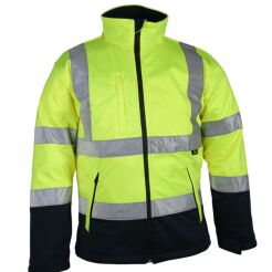 Kurtka Softshell ostrzegawcza VIZWELL VWJK135YN/S