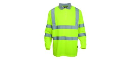 Kolszulka POLO z długim rękawem odblaskowa ostrzegawcza VIZWELL VWPS03-BLY/XL