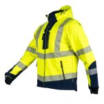 Kurtka Softshell Rip-stop ostrzegawcza z odpinanymi rękawami VIZWELL VWJK521O/XXXL - 2