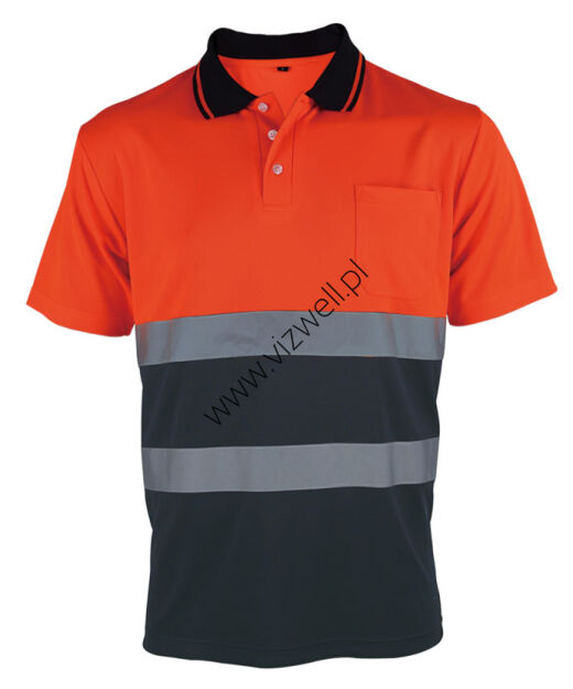 Koszulka polo odblaskowa VIZWELL VWPS13ON/XXXL